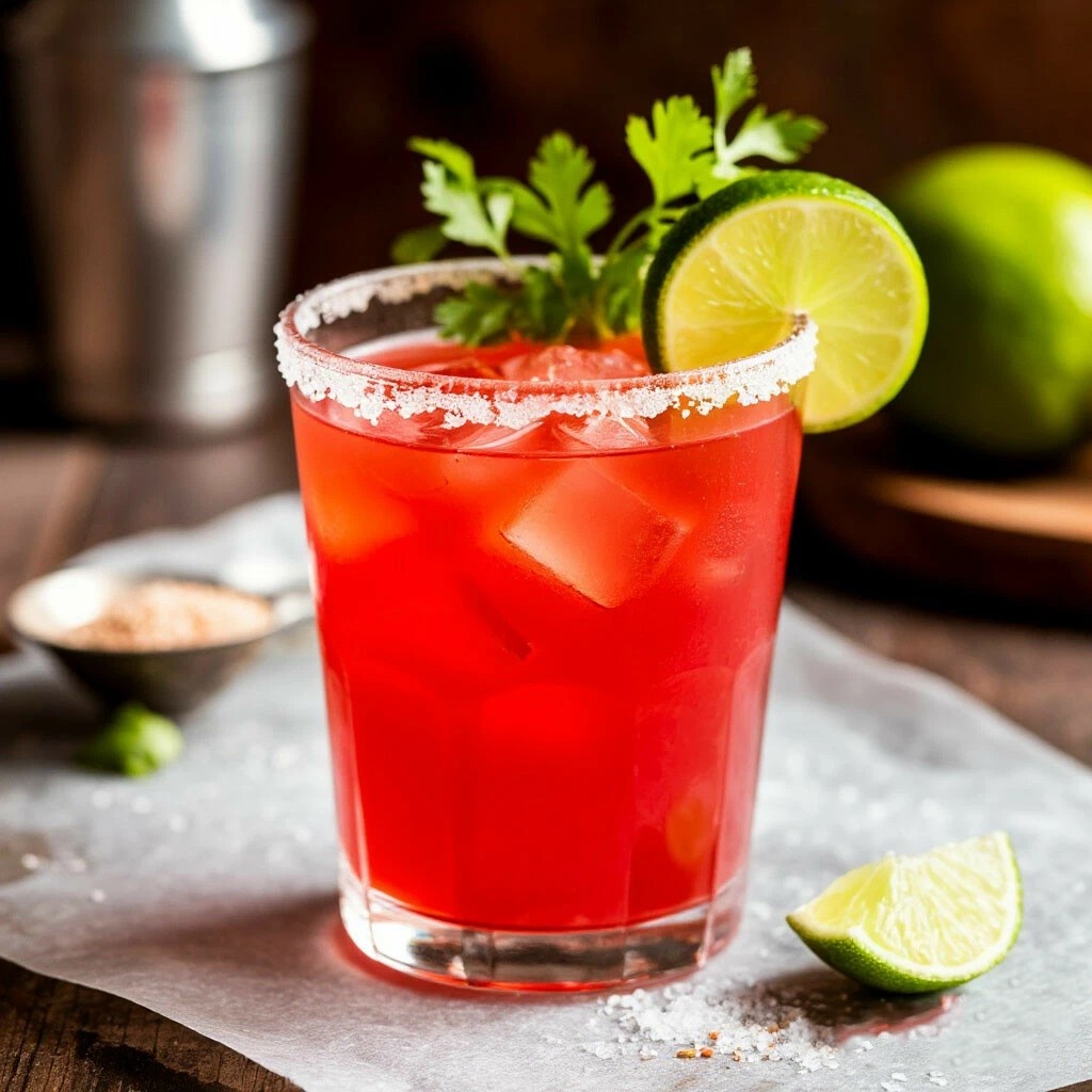 Bloody Mary Summer Alcoholic Cocktail
