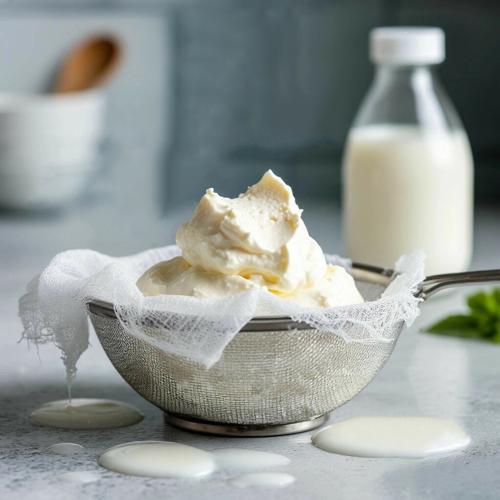 Cream cheese from kefir smooth like Philadelphia, sweet like Mascarpone
