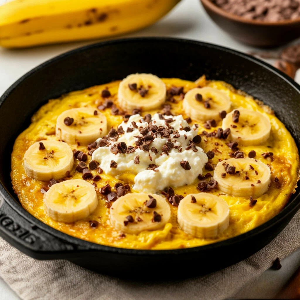 Scrambled Eggs with Bananas, Breakfast for Kids