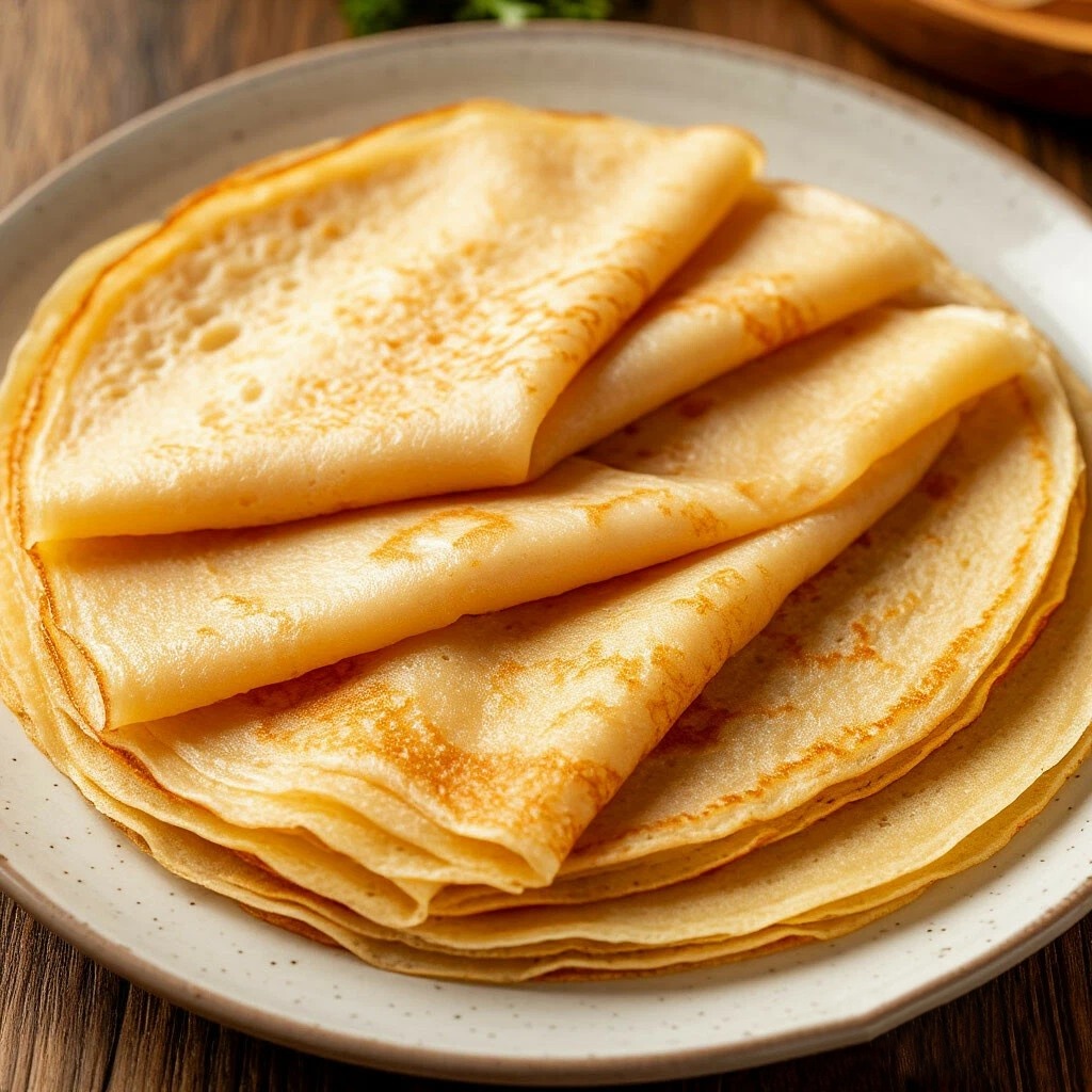 Large pancakes in a pan, nalysnyky, with and without filling